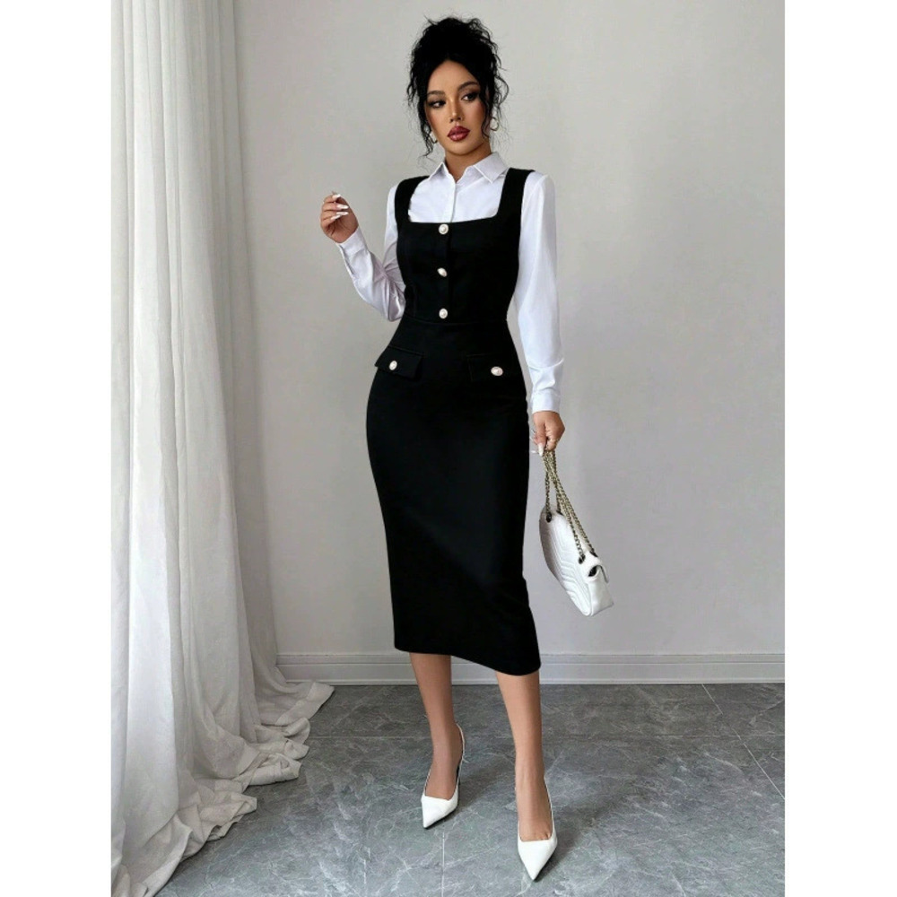ZARA Elegant Slim Fit Sleeveless Dress for Women Spring Summer